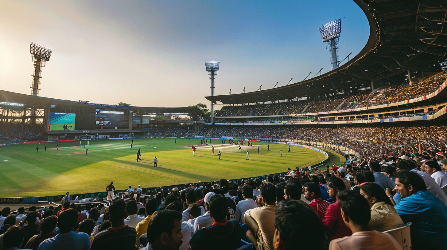 Stadium full of cricket fans. Source: Midjourney